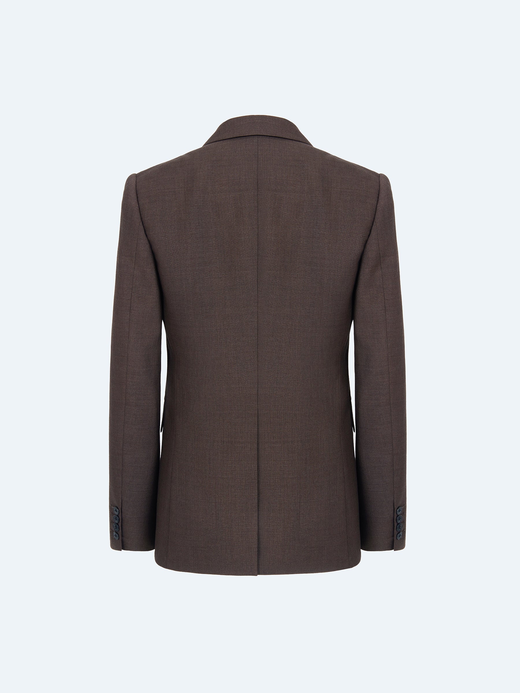 DARK BROWN WOOL BLAZER