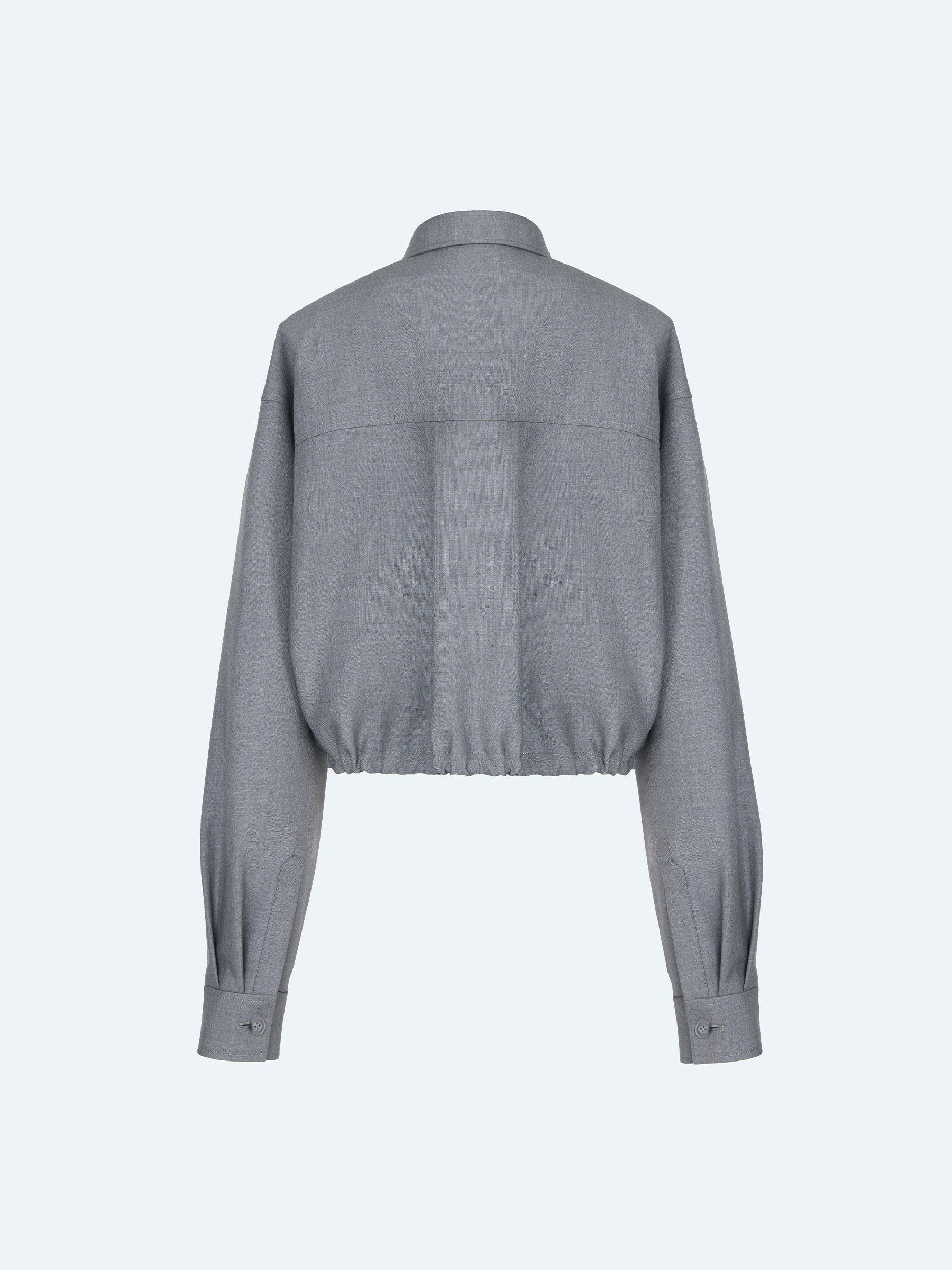 GREY DRAWSTRING JACKET