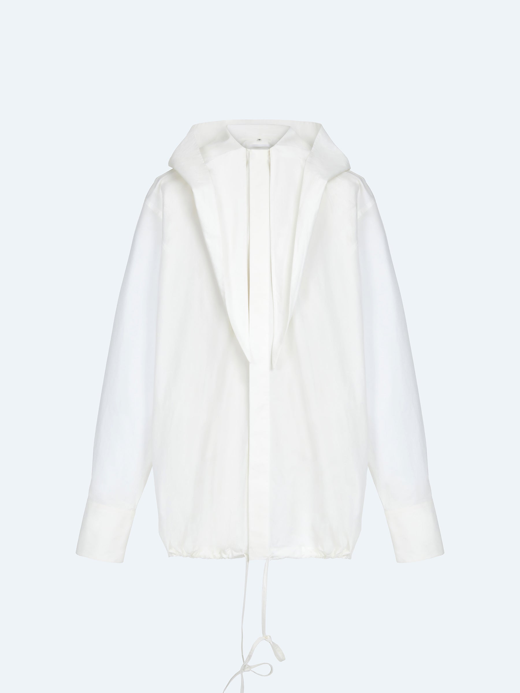 OFF-WHITE HOODED LONG SHIRT