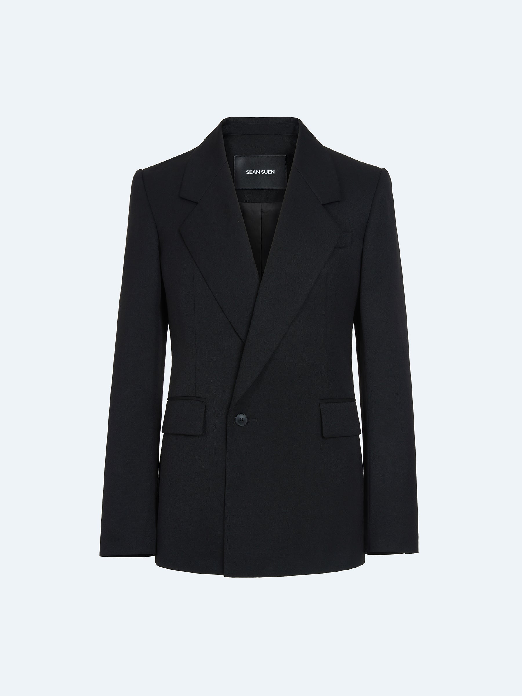 BLACK WOOL BLAZER