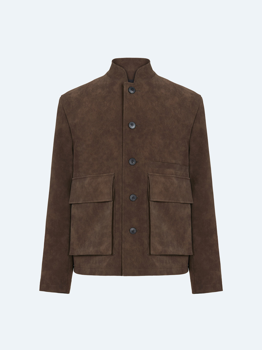 BROWN SUEDE FIELD JACKET