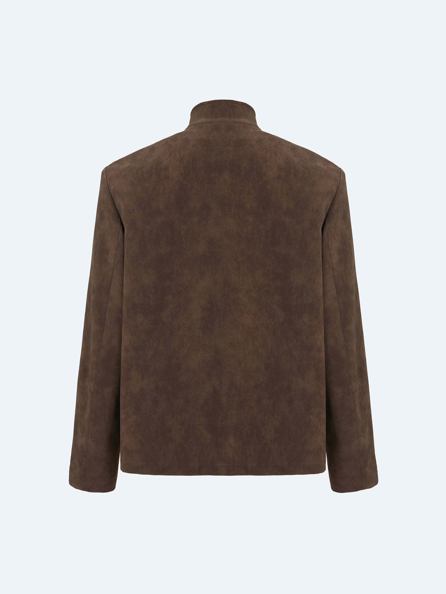 BROWN SUEDE FIELD JACKET