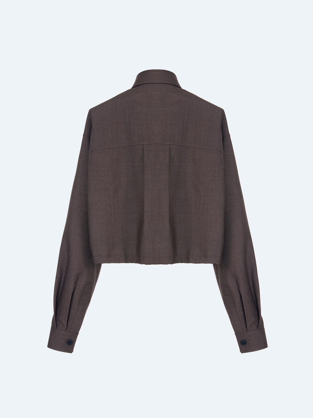 DARK BROWN DRAWSTRING JACKET