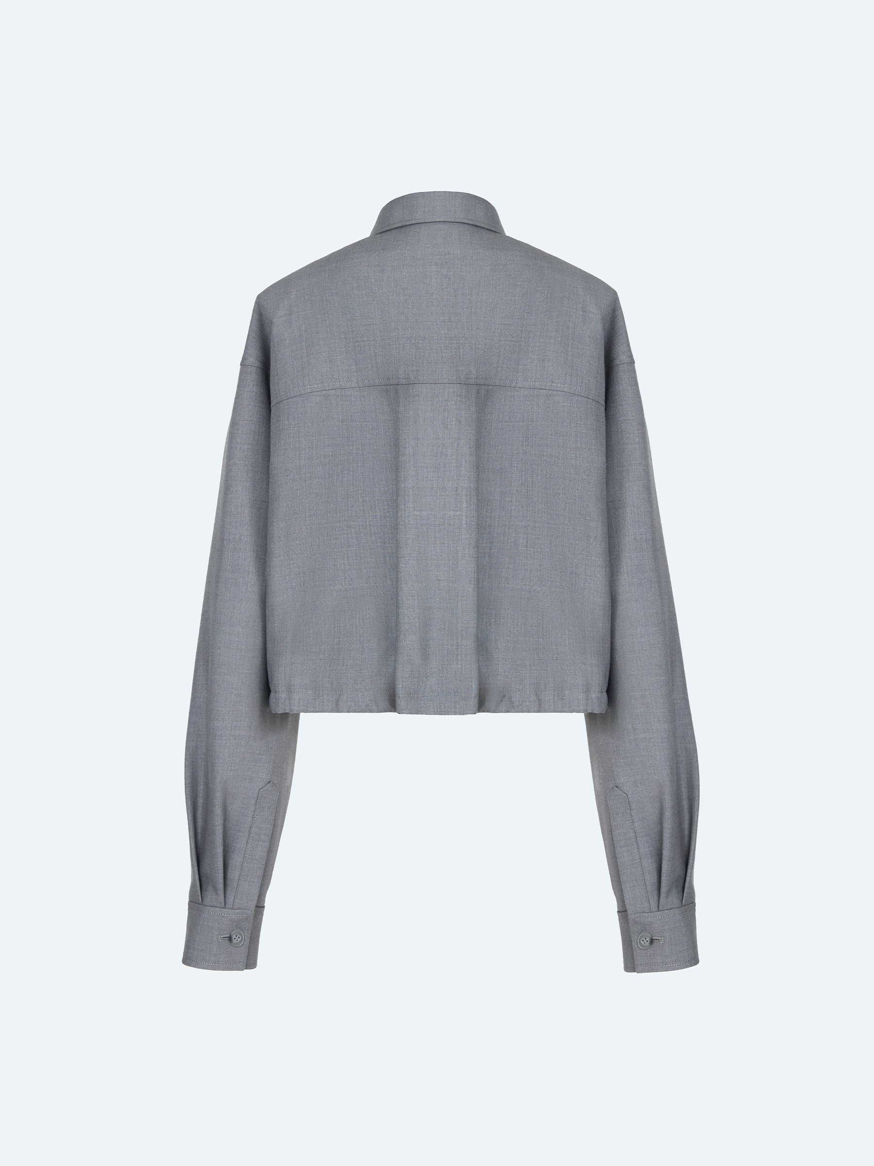 GREY DRAWSTRING JACKET
