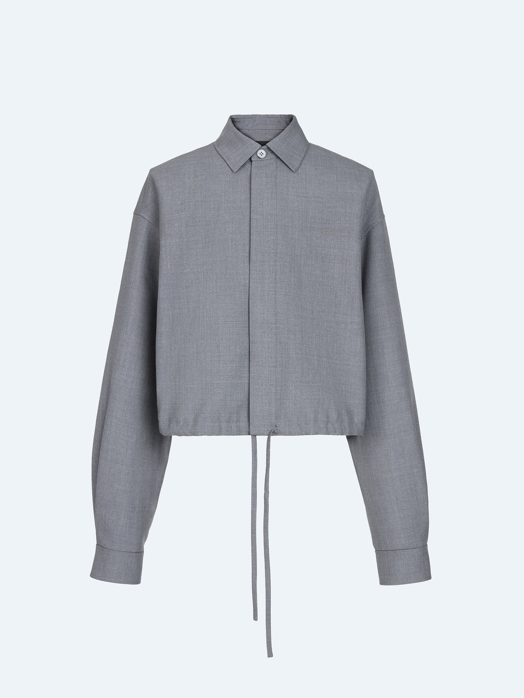 GREY DRAWSTRING JACKET