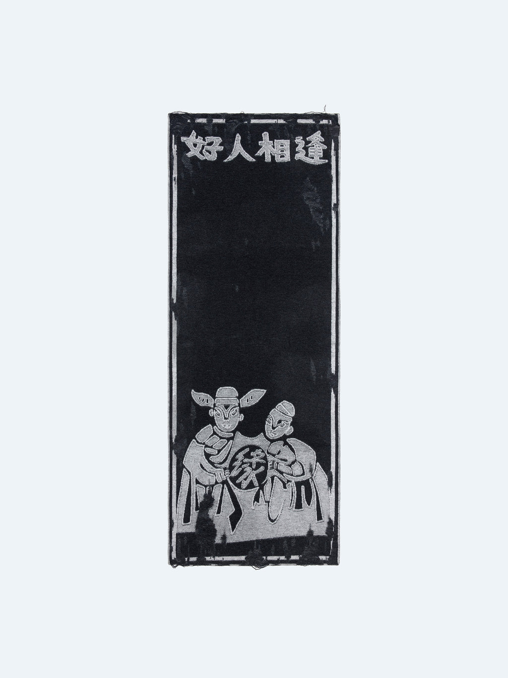 GREY JIAMAZHI PATTERN TEXTURE SCARF