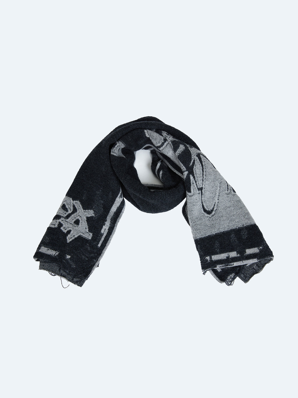 GREY JIAMAZHI PATTERN TEXTURE SCARF