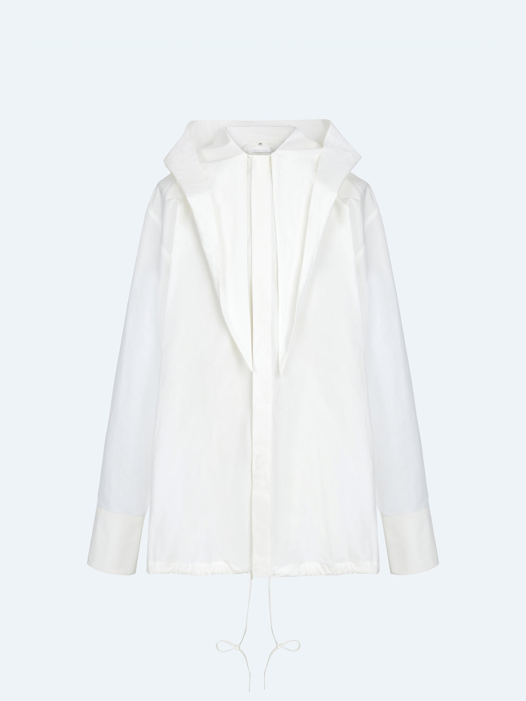 OFF-WHITE HOODED LONG SHIRT