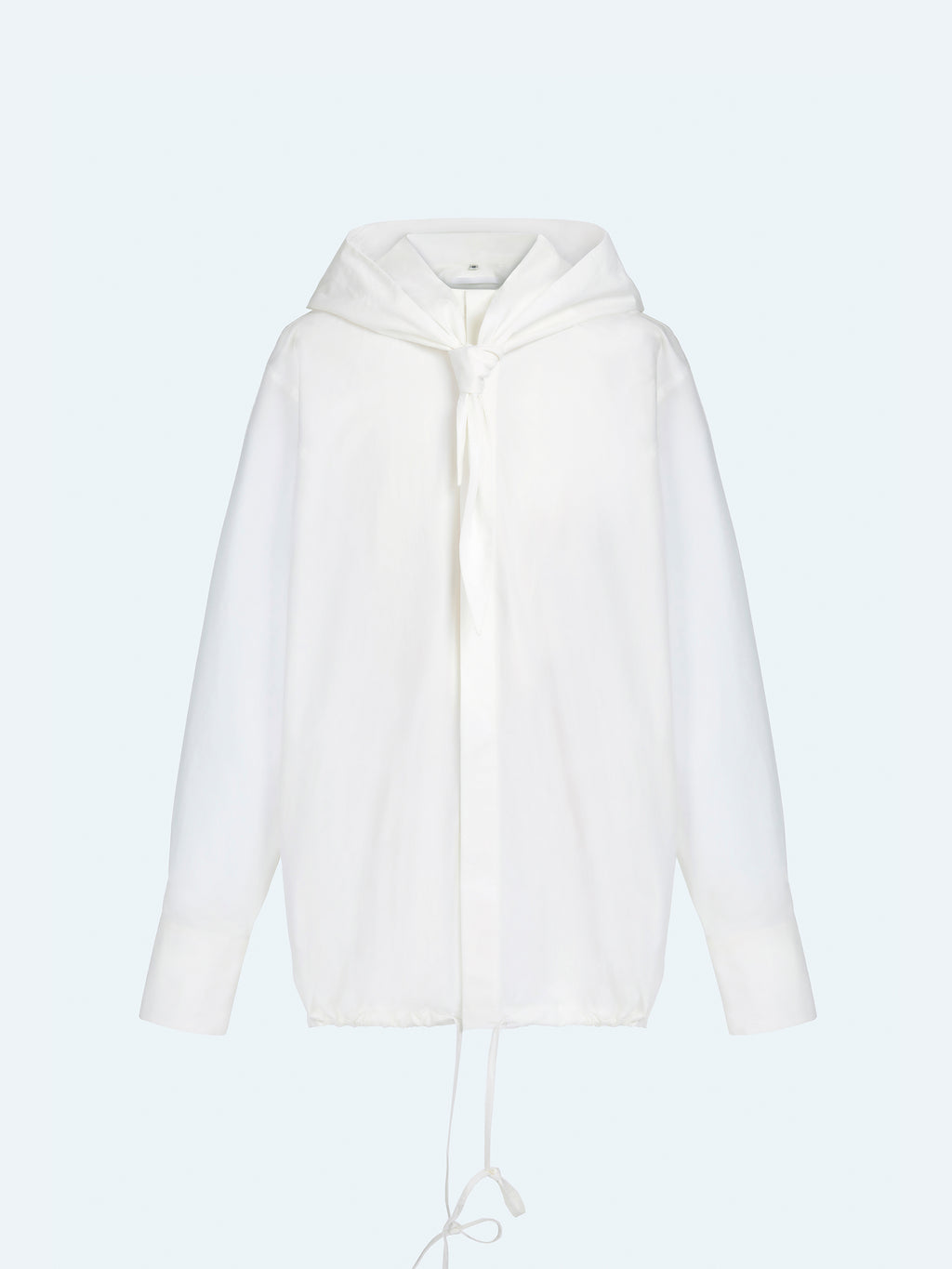 OFF-WHITE HOODED LONG SHIRT