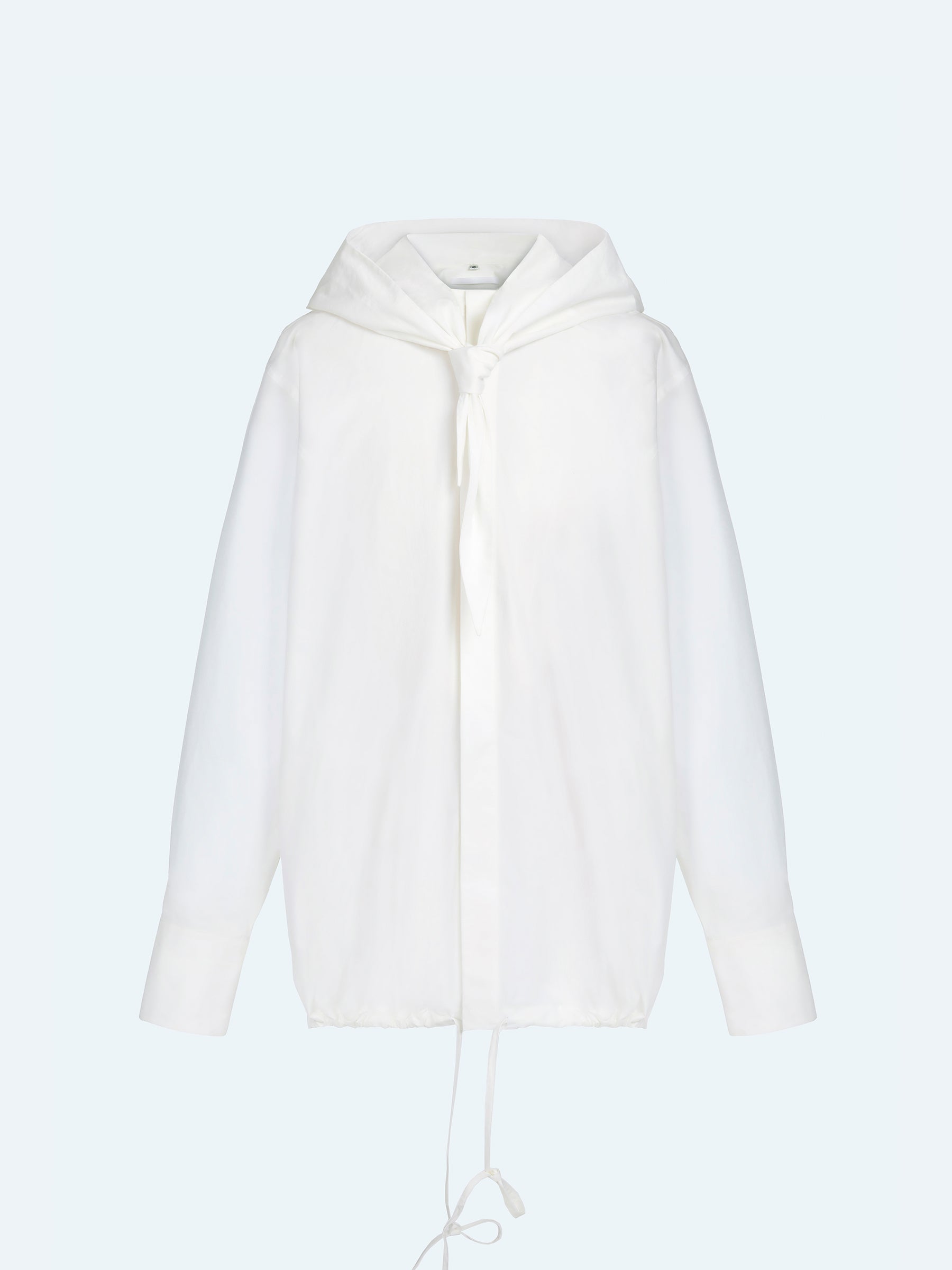 OFF-WHITE HOODED LONG SHIRT