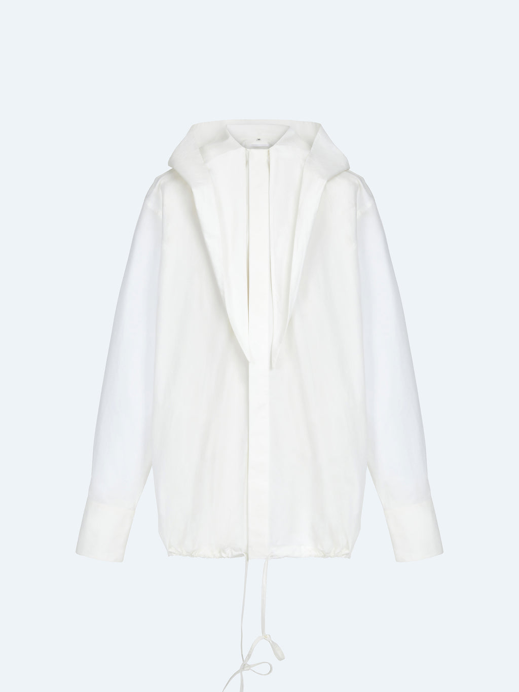OFF-WHITE HOODED LONG SHIRT